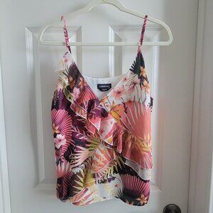 Bebe Cascade Ruffle Cami - Size L